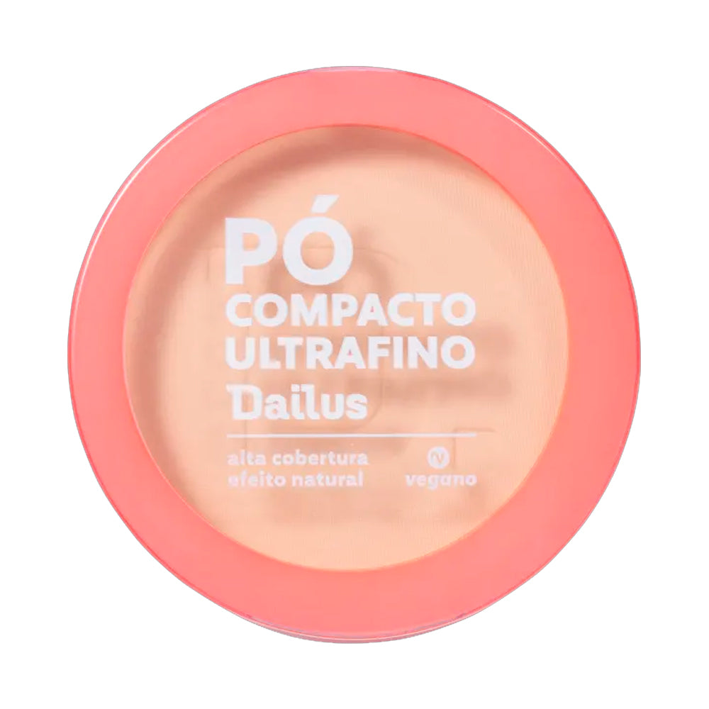 Pó Compacto Ultrafino Dailus Vegano D3 Claro 10g