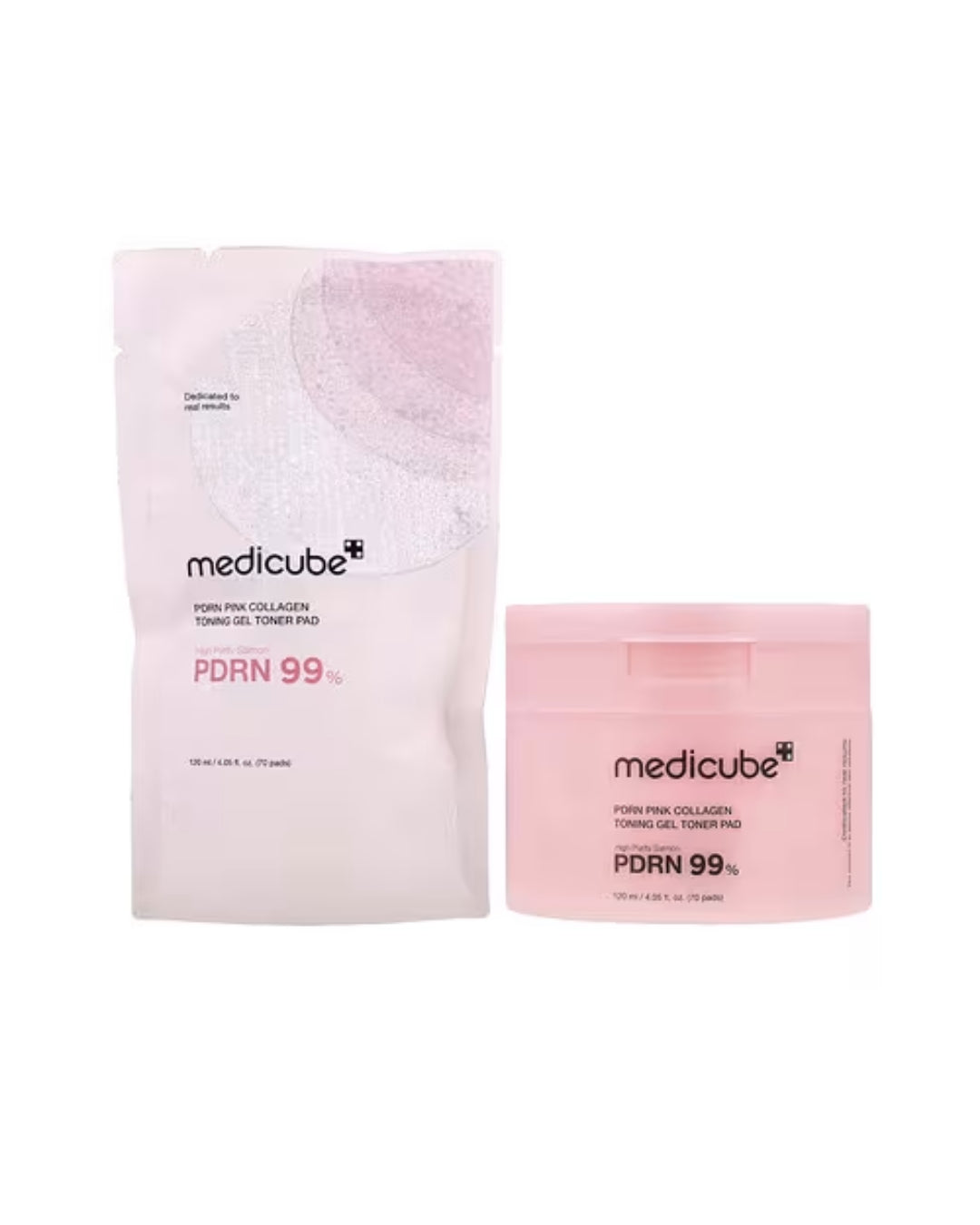 Pore Pad PDRN Medicube Collagen Toning Gel Toner Pad Pink 120ml