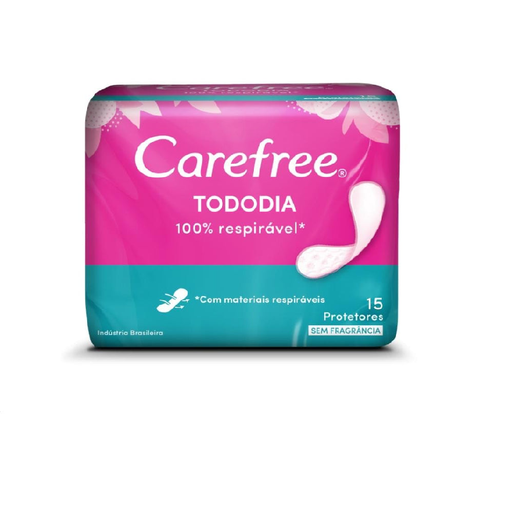 Protetor Diário Carefree Todo Dia Sem Fragrância 15 Unidades