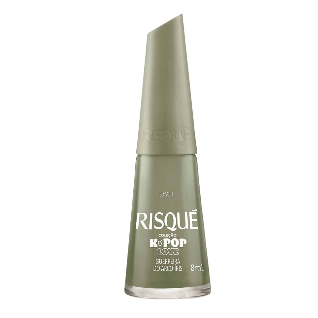 Esmalte Risque K-Pop Guerreira do Arco Iris